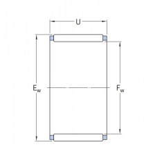 Подшипник Серия K и KT (подшипники без колец) Подшипник K 17x21x10 по выгодным ценам Николаев